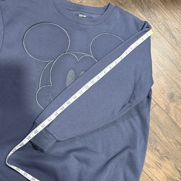 Disney Mickey Mouse Slate Gray Crewneck Sweater EUC - Picture 9 of 9